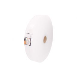 Valkoinen pyöreä Servalint Ultipro pakkausteippi, leveys 80-240 mm, pituus 25 m.