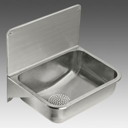 Roostevabast terasest ühe kausiga kraav, mille mõõtmed on 441x338 mm. Varustatud seinakinnituse ja kaanega.