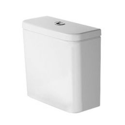 White flush tank, DuraStyle Basic, with bottom connection, capacity 5/3 L. Modern and compact design.