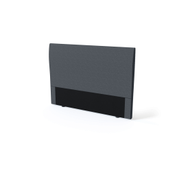 Musta lattiavalaisin sinisellä LED-valolla.