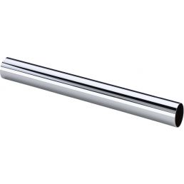 32 x 300 mm brass tube with chromium plating, mirror finish, and cylindrical shape.