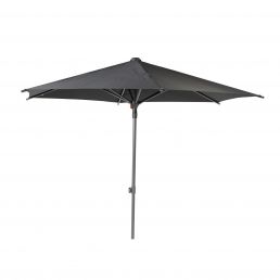BALCONY sunshade in dark gray, 2.7 m diameter, metal pole, adjustable height.
