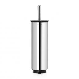 Profile toilet brush set in stainless steel, featuring a brush and holder with a glossy steel finish.