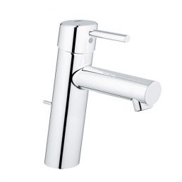 Chrome-plated basin mixer 'Concetto M' with a lifting mechanism. Glossy and modern design with a single lever.