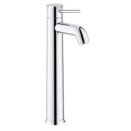 Tall Start Classic XL bathroom faucet with a push-open feature and a glossy chrome finish.