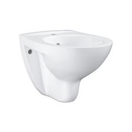 White wall-mounted BauCeramic bidet, size 370x526 mm, with a simple and modern design.