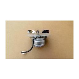 Circular flue gas fan, silver-colored with a black handle, IP 150, compatible with Pelling 20/25, Interio 14/20, Interio 15/22, Minitherm 8/AQUA 8.