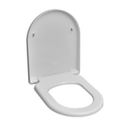 Alpi valge värvi WC-poti kaas, valmistatud Serel SC poolt. Kaas on lihtne, sile ja kumer.