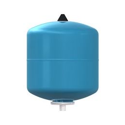 Blå 2-liters expansionskärl för vattensystem, tål tryck upp till 10 bar och temperatur upp till 70°C.