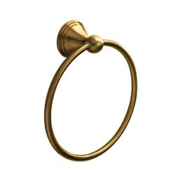 Romance towel ring, bronze-colored with a classic design.