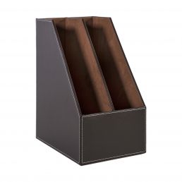 Must dokumendihoidja Walter, kolme sektsiooniga, mõõtmed 18x27xH34 cm.