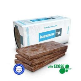 Pakendis klaasvillplaadid Knauf Naturboard 33, pruunid, keskkonnasõbraliku ECOSE tehnoloogiaga.