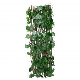 Artificial climbing plant, green, with a wooden frame, height 120 cm.