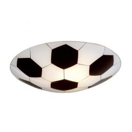 Laes paiknev lastetoa valgusti on jalgpalli kujuline, valge ja musta värvi.