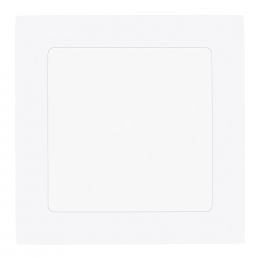 Valkoinen 11W LED upotettava paneeli FUEVA 1, 17x17 cm, 3000K lämmin valo.