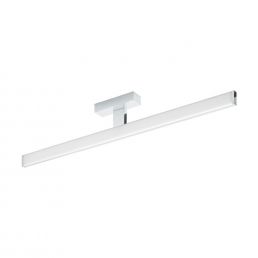 White LED wall light 78, 14W, IP44-rated. Horizontal mount, glass covered.