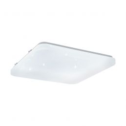 White LED wall and ceiling light, rectangular, with a frosted glass cover.
