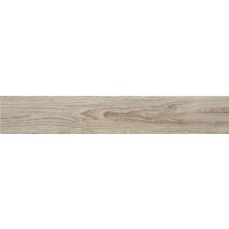 Ceramic wall and floor tile 'Olson Almond' with a light wood design.