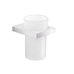 Valge seebialus Lanzarote kroomitud alusega, minimalistlik disain ja modernsed jooned.