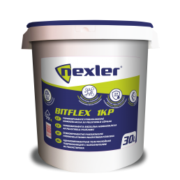Bitumi vesipohjaisen Nexler Bitflex 1KP - 30L - puristamiseen tarkoitettu bitumi