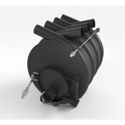 Must Polar 01 õhkkütteahi klaasiga, millel on tugevad käepidemed ja tihvtlukustus.