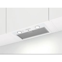Integreeritav valge õhupuhastaja Electrolux CFG516W, nupu ja LED-valgustusega juhtpaneeliga.