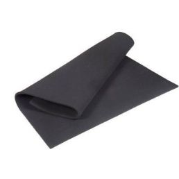 Black fire-resistant acoustic panel, dimensions 200x100 cm, rolled up.