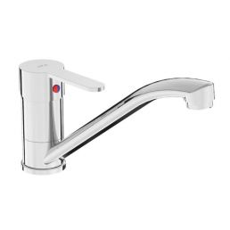 Madala kaarega köögisegisti Lyra Smart, pikkus 210 mm, kroomitud viimistlus.