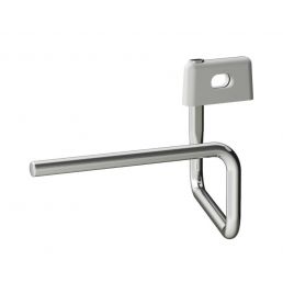 Handdukshållare Val, 280 x 175 x 125 mm, kromad. Horisontellt rör med monteringsplatta.