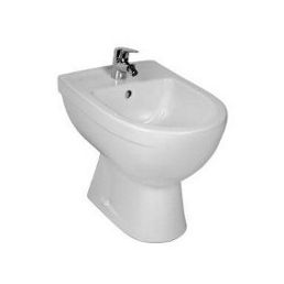 White floor-mounted bidet Lyra Plus, dimensions 360x535 mm.
