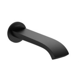 Matte black Vivenis bathroom faucet, modern design.