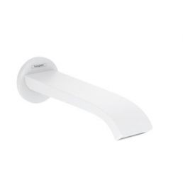 Vivenis bathroom drain with a matte white finish, modern design.