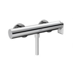 Kroomviimistlusega Vivenis dušisegisti, kaasaegse disainiga, seinale kinnituv, kahe hoovaga juhtimine.