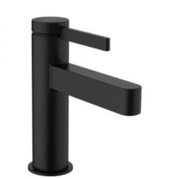 Matt musta viimistlusega Finoris 100 valamusegisti, koos push-open funktsiooniga ja minimalistliku disainiga.