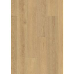 Vaalea hunajanvärinen yksisauvainen tammi-laminaattilattia.