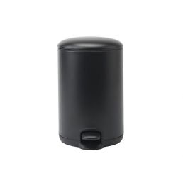 Musta Kaz-pedaalilla varustettu roskakori, tilavuus 3 litraa.