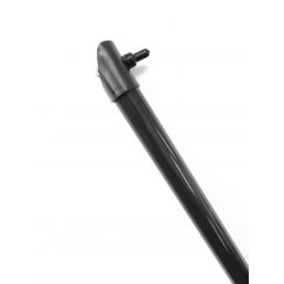 Musta, 2 metrin kallistustuki harmaa RAL7016 pinta.