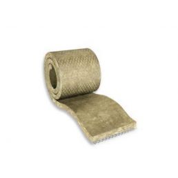 Knauf Power WM 660 GGN M fire protection mesh mat. Rolled up, grayish-brown color with a mesh pattern on the surface. Material: mineral wool.