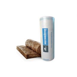 Knauf Unifit 033 rullis klaasvill, paksused 50-100-150 mm, pakendatud sinise ja valge silindrilisse anumasse.