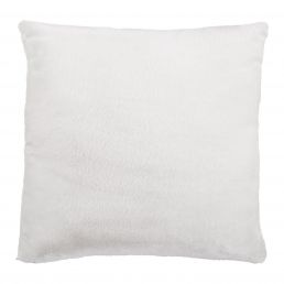Square white pillow measuring 60x60 cm with a smooth surface and slightly rounded corners.