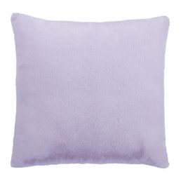 Light purple, square pillow, 60x60 cm, smooth and solid-colored.