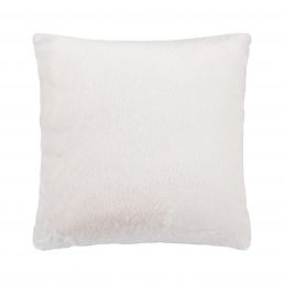A white, square pillow, sized 45x45 cm, made of soft material.