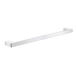 Chromed towel rack from the Pyrenees, 600 mm, white finish.