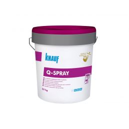 Vit plastspann med grålila lock, etikett 