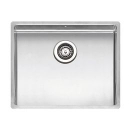 Integroitu New York 50/40 tiskiallas, valmistettu ruostumattomasta teräksestä, koko 50x40 cm ja 3,5 tuuman viemäröinti.