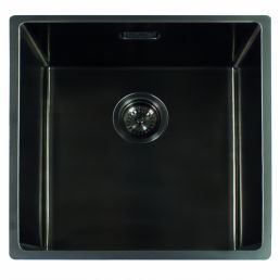 Miami kitchen sink, single bowl, dimensions 500x400 mm, gunmetal color.