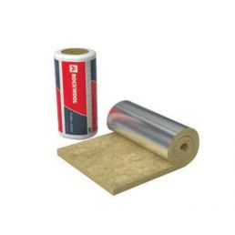 Rullformad marin stenull SeaRox FM 6040 ALU SC, med måtten 6400x1000x35 mm, med silverfärgad aluminiumfoliefodral.