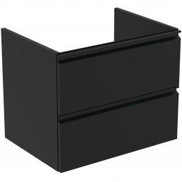 Ideal Standard Tesi -allaskaappi mattamustana. Mitat: 600x440x490 mm, moderni muotoilu.