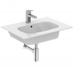 White I.LIFE Ideal Standard sink, dimensions 640x480 mm, modern design with a single faucet.