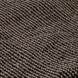 Ruskea ja musta saunapyyhe, teksturoitu, koko 50x60 cm.